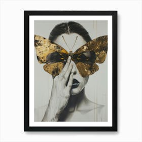 Gold Butterfly 2 Art Print