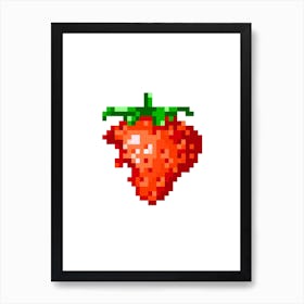Strawberry Power Up Art Print