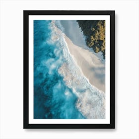 Aerial View Of A Beach 114 Art Print