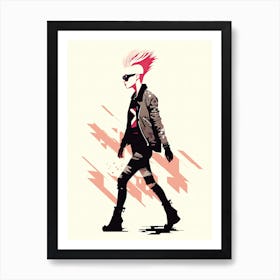 Expressive Punk Narratives Art Print