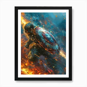 Captain America 04 Art Print