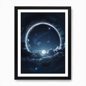 Full Moon In The Sky Art Print