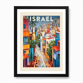 Tel Aviv Israel 1 Fauvist Painting Travel Poster Art Print