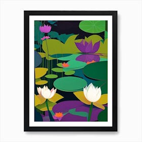 Lotus Flowers In Park Fauvism Matisse 5 Art Print