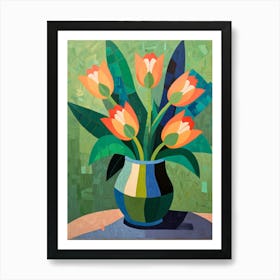 Tulips In A Vase 4 Art Print