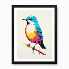 Andy Warhol Style Bird Dipper 4 Art Print