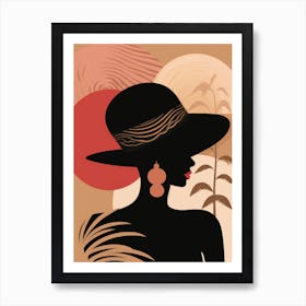 Silhouette Of A Woman 12 Art Print