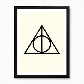 Harry Potter Death Hallows Art Print