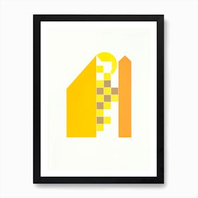 Yellow Houses Art Print