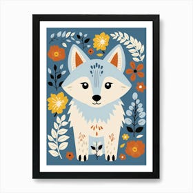 Baby Animal Illustration  Wolf 8 Art Print