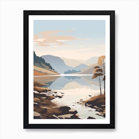 The Lake Districts Ullswater Way England 3 Hiking Trail Landscape Art Print