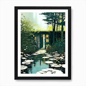 Lily Pond, Into The Garden Art Print
