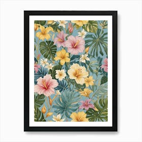 Tropical Hibiscus Art Print