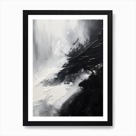 Abstract In Black And White Art Print