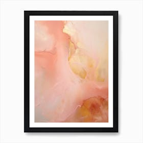 Pink And Yellow, Abstract Raw Painting 2 Art Print