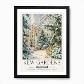 William Morris Prints Kew Gardens Christmas Trees Gift Winter Vintage Art Print