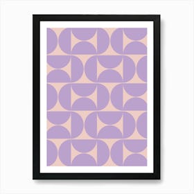 Mid Century Modern Purple Art Print