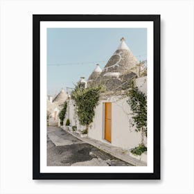 Trulli House with plants in Alberobello, Puglia, Italy | Architecture and travel photography Art Print