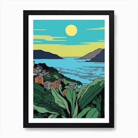 Minimal Design Style Of Rio De Janeiro, Brazil 6 Art Print