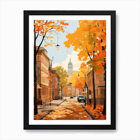 Helsinki In Autumn Fall Travel Art 4 Poster