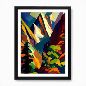 Yosemite National Park United States Of America Cubo Futuristic Art Print