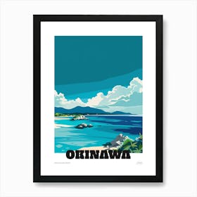 Okinawa Japan 3 Colourful Travel Poster Art Print