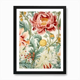 Floral Wallpaper 110 Art Print