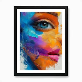 Acrylic Eye Face Poster