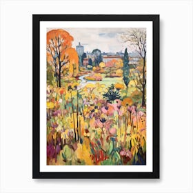 Autumn Gardens Painting Kew Gardens London 3 Art Print