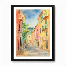 Pescara, Italy Watercolour Streets 2 Art Print