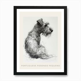 Portuguese Podengo Pequeno Dog Poster 3 Art Print