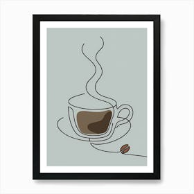 Coffee aroma breaks Art Print