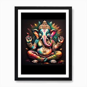 Ganesha AI Print Art Print