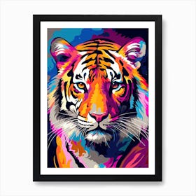 Tiger Art In Fauvism Style 1 Art Print