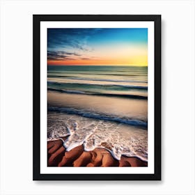 Sunset On The Beach 5 Art Print