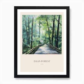 Daan Forest Park Taipei 2 Vintage Cezanne Inspired Poster Art Print