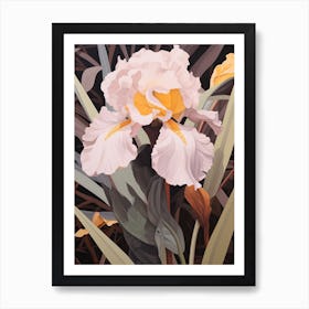 Flower Illustration Iris 4 Art Print