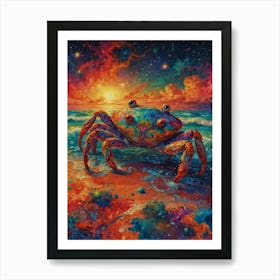 Crab On The Beach Art Print