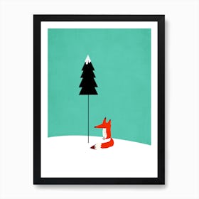 Little Mister Fox Art Print