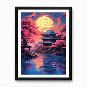 Asian Landscape Painting 17 Art Print