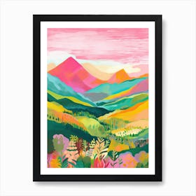 Peru Rainbow Mountain Travel Italy Housewarming Painting Art Print