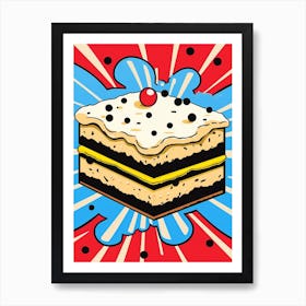 Iced Pop Art Cake Art Print