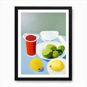 Tablescape 8 vegetable Art Print