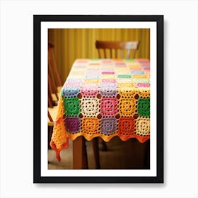 Nans Crochet Table Photograph Art Print