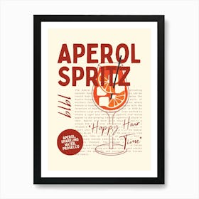 Apero Spritz 1 Art Print