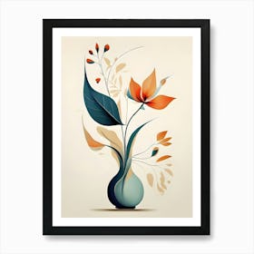 Abstract Floral Painting 12 Art Print