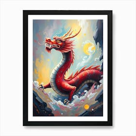 Red Dragon Art Print