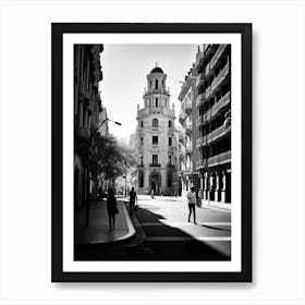 Valencia, Spain, Mediterranean Black And White Photography Analogue 8 Art Print