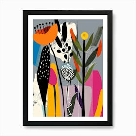 Flowers In The Garden 2 Art Print