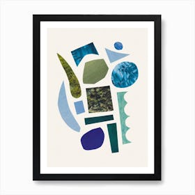 Abstract Collage 1 Art Print